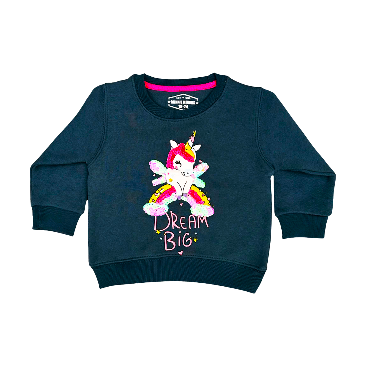 Girls Sequin Fancy Sweat Shirt