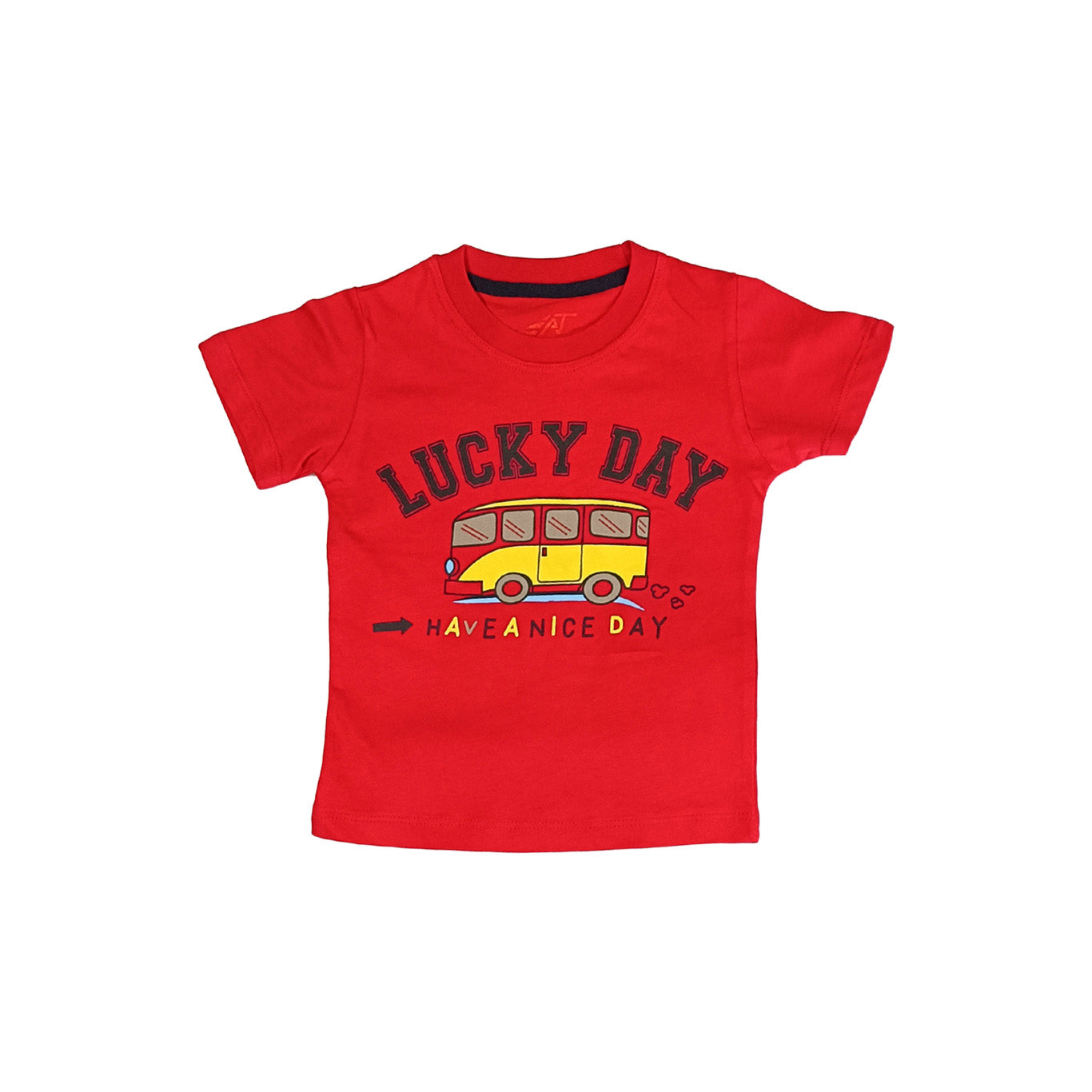 Boys Summer LUCKY DAY Red T Shirt