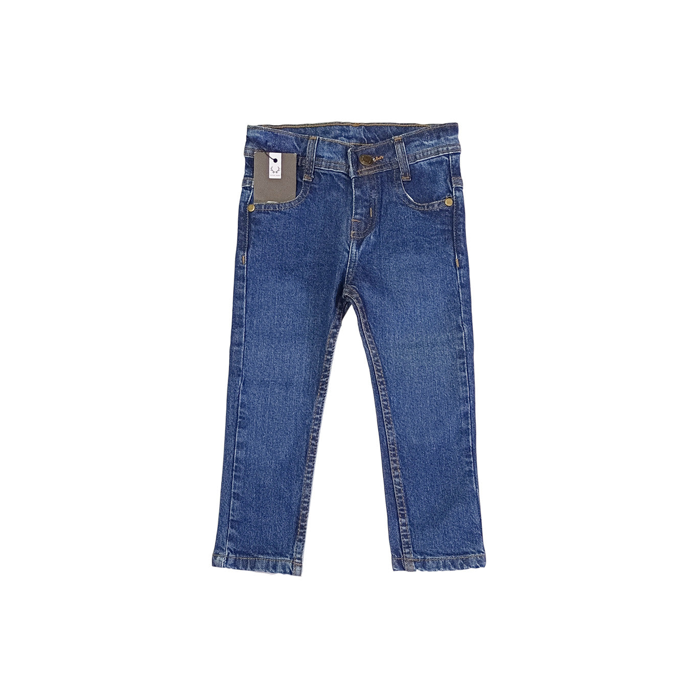 Boys Dark Blue Denim Pant