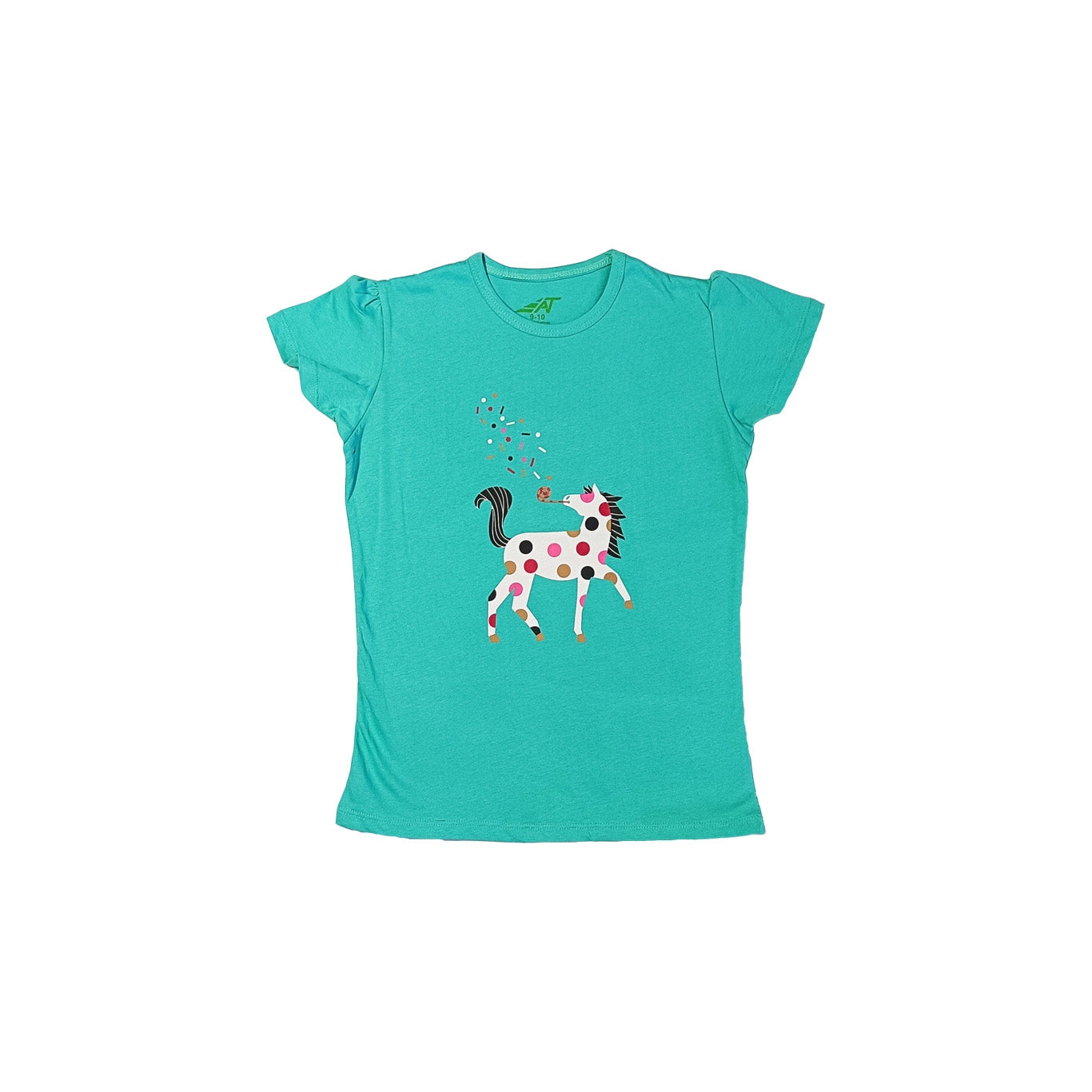 Summer Girl HORSE Sky Blue Shirt