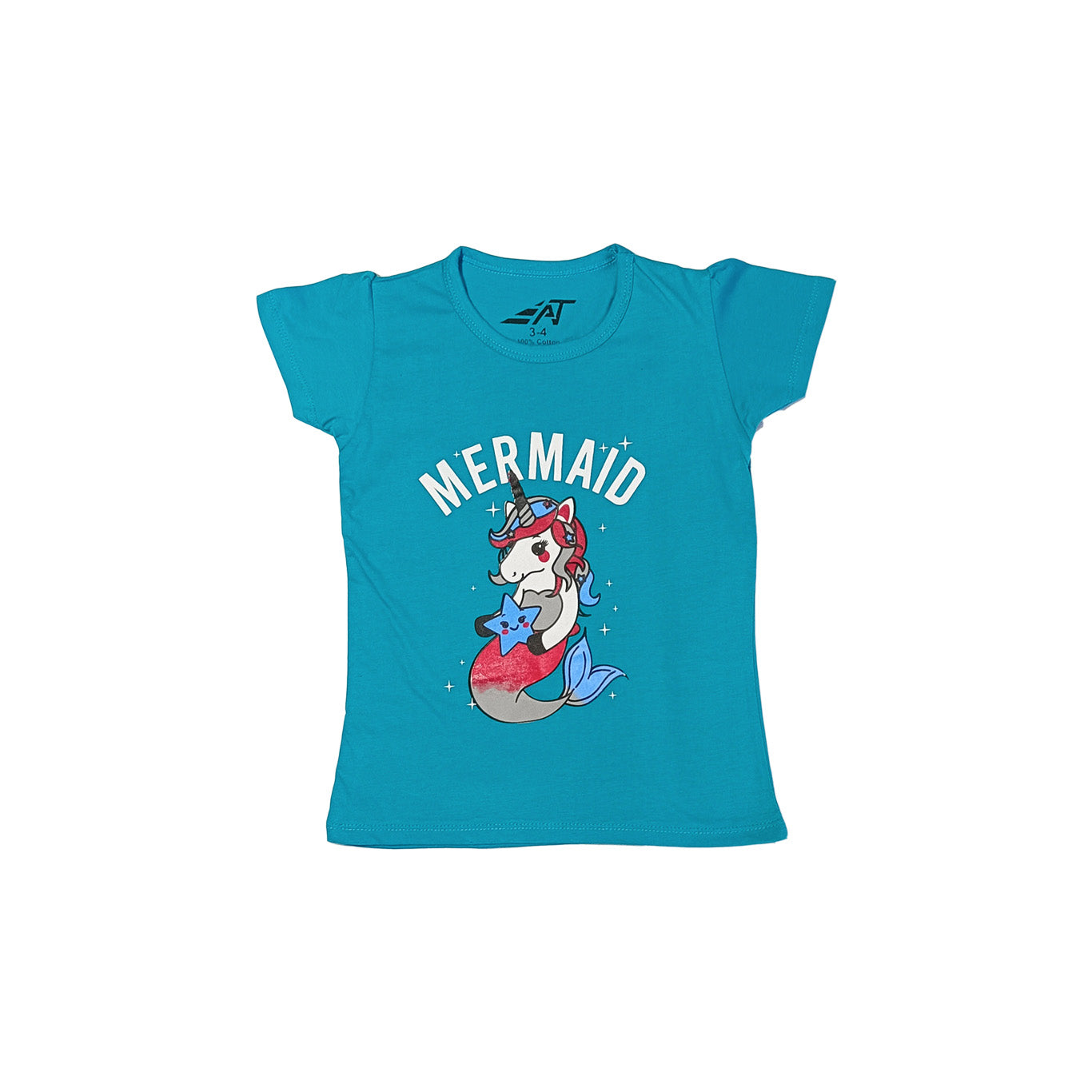 Summer Girl MERMAID Sky Blue Shirt