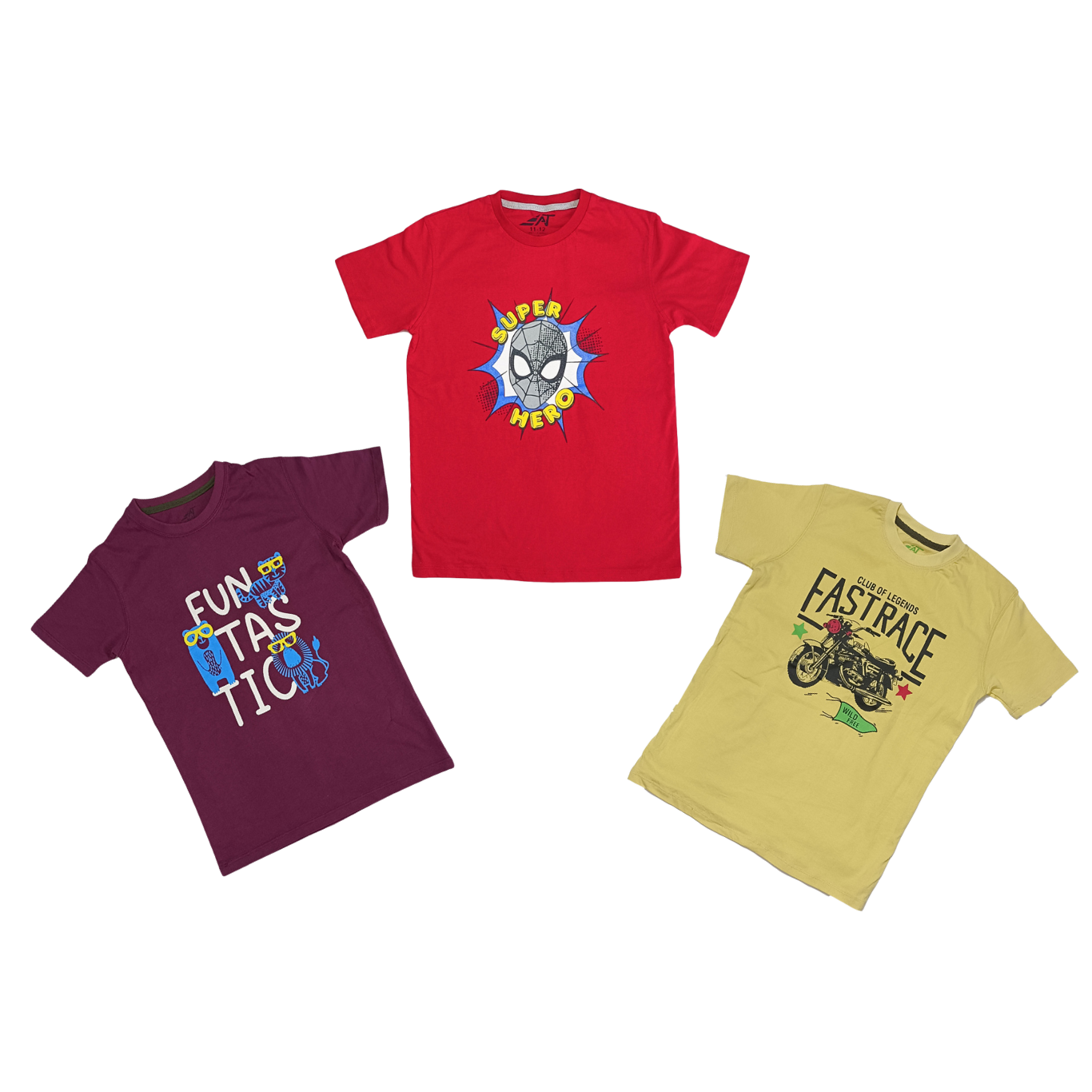 Summer Boy pack of 3 T-Shirts for 7-8 Year