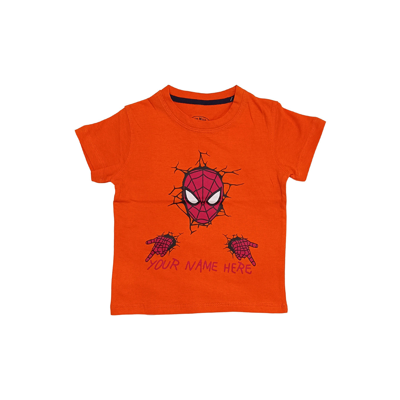 Summer Boys Orange SPIDER MAN shirt