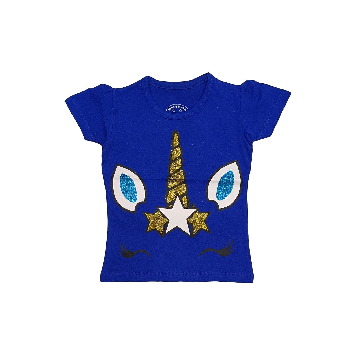 Girls Unicorn Blue T-Shirt