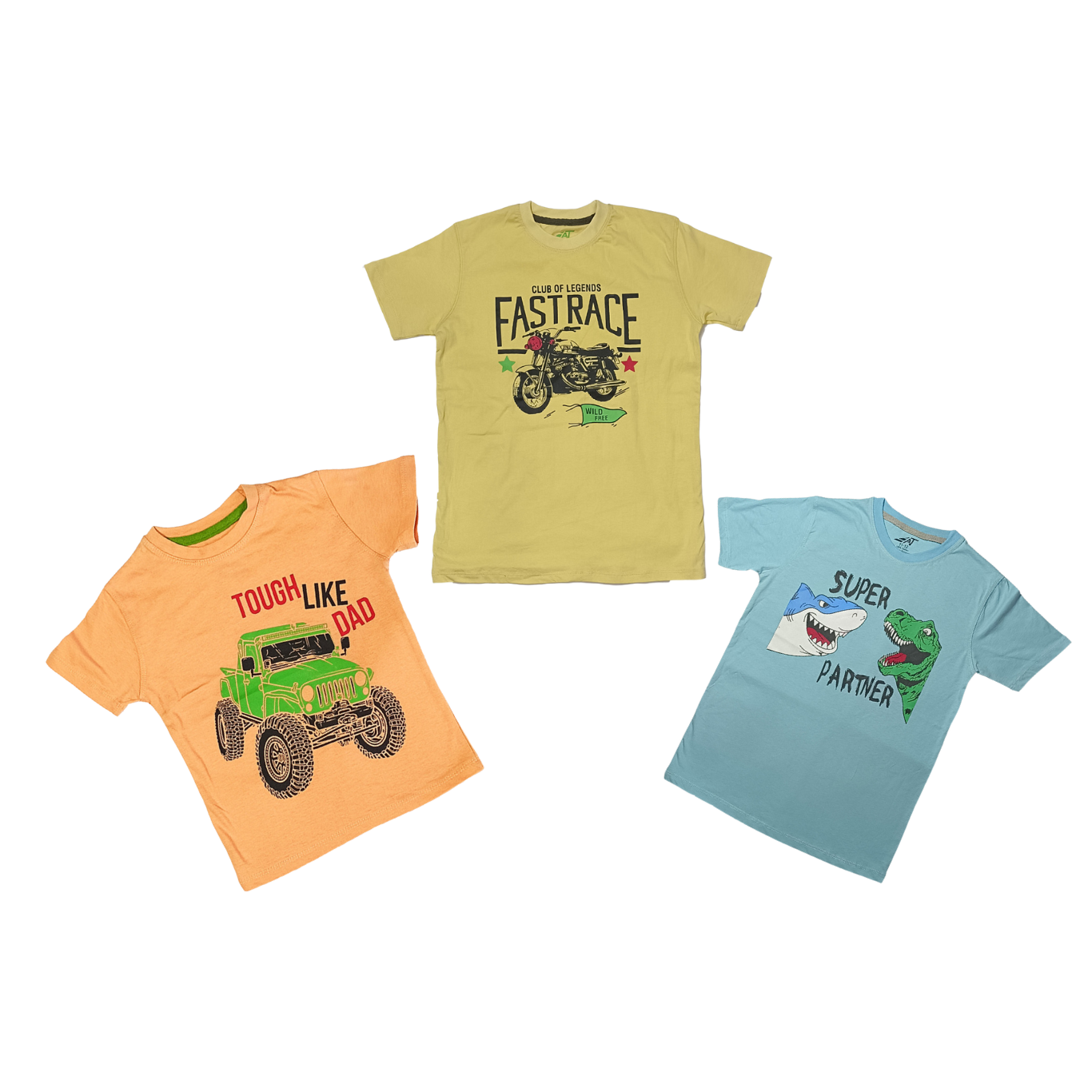 Summer Boy pack of 3 T-Shirts for 7-8 Year