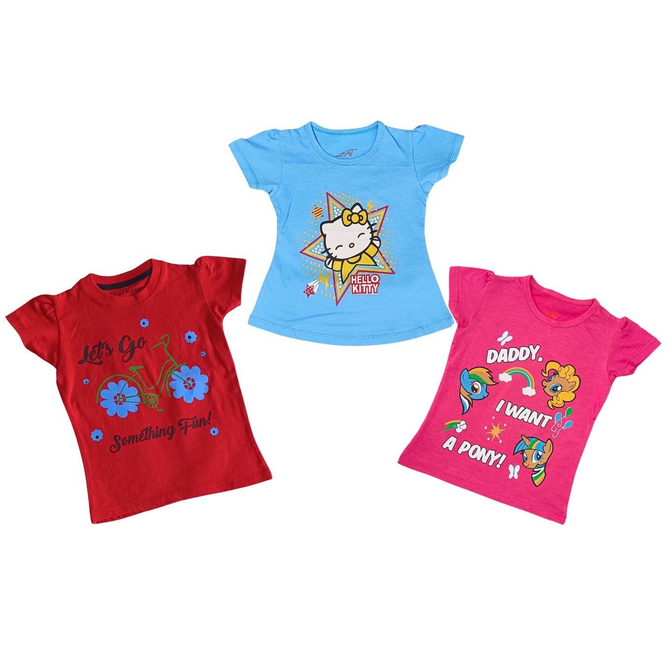 Summer Girl pack of 3 T-Shirts for 1-2 Year