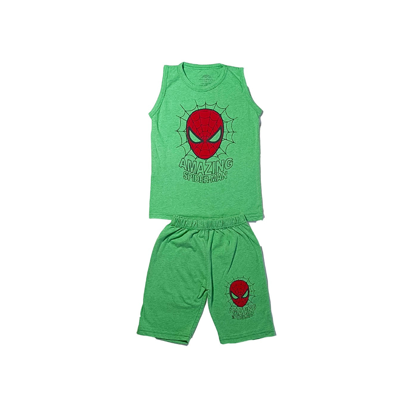 Boys SPIDER MAN Green  Nikar Sando Shirt