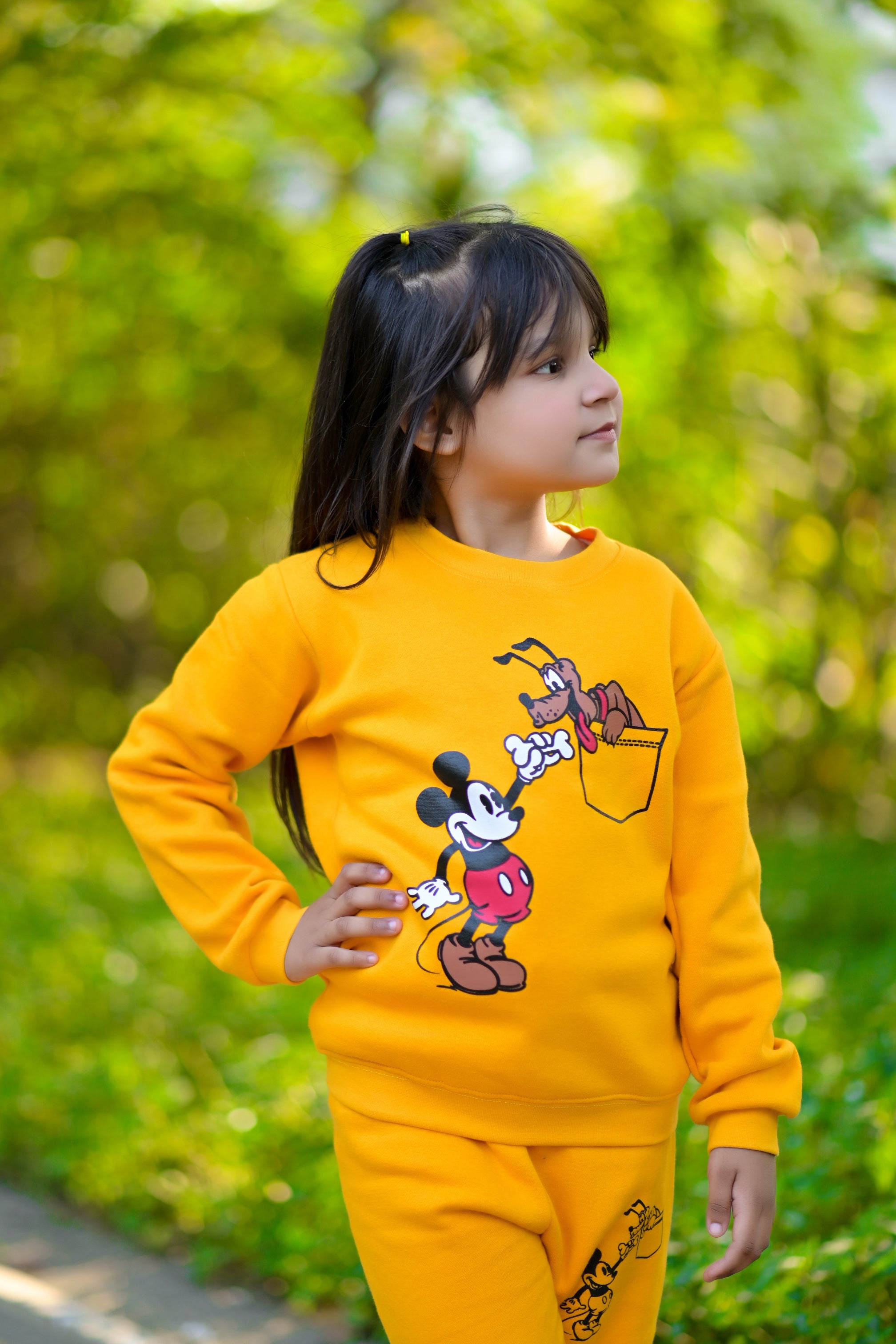 Mikkie And Goofy unisex Yellow Tracksuite  Price Range 1000rs-1100rs