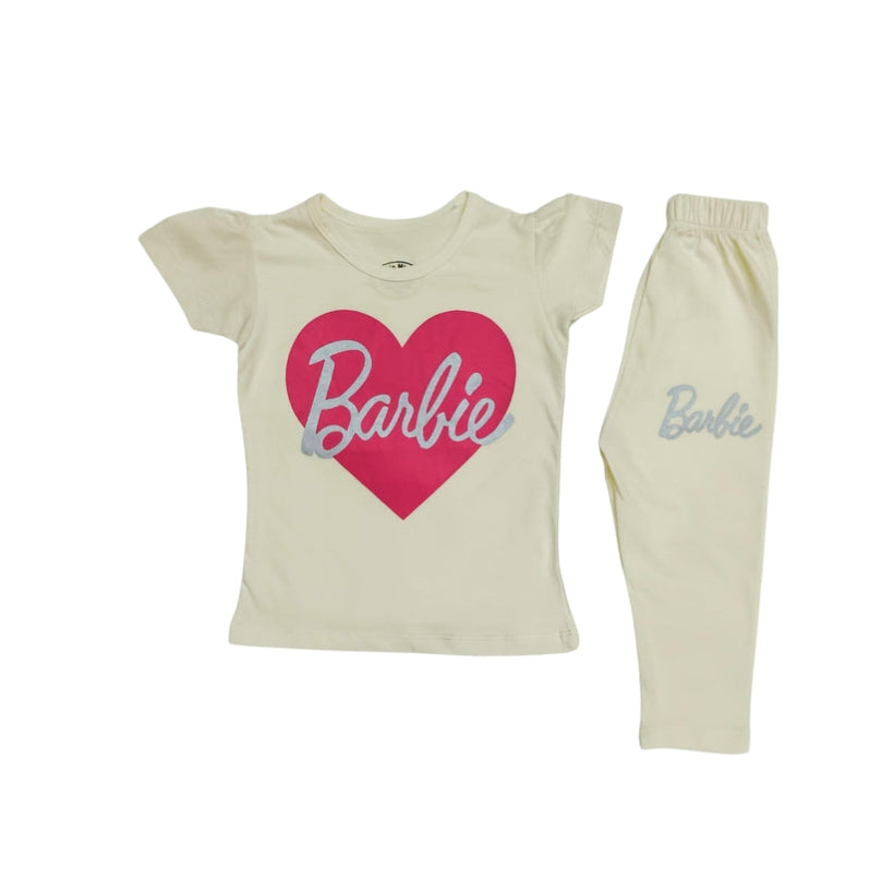 Girls Summer  Barbie Track Suite