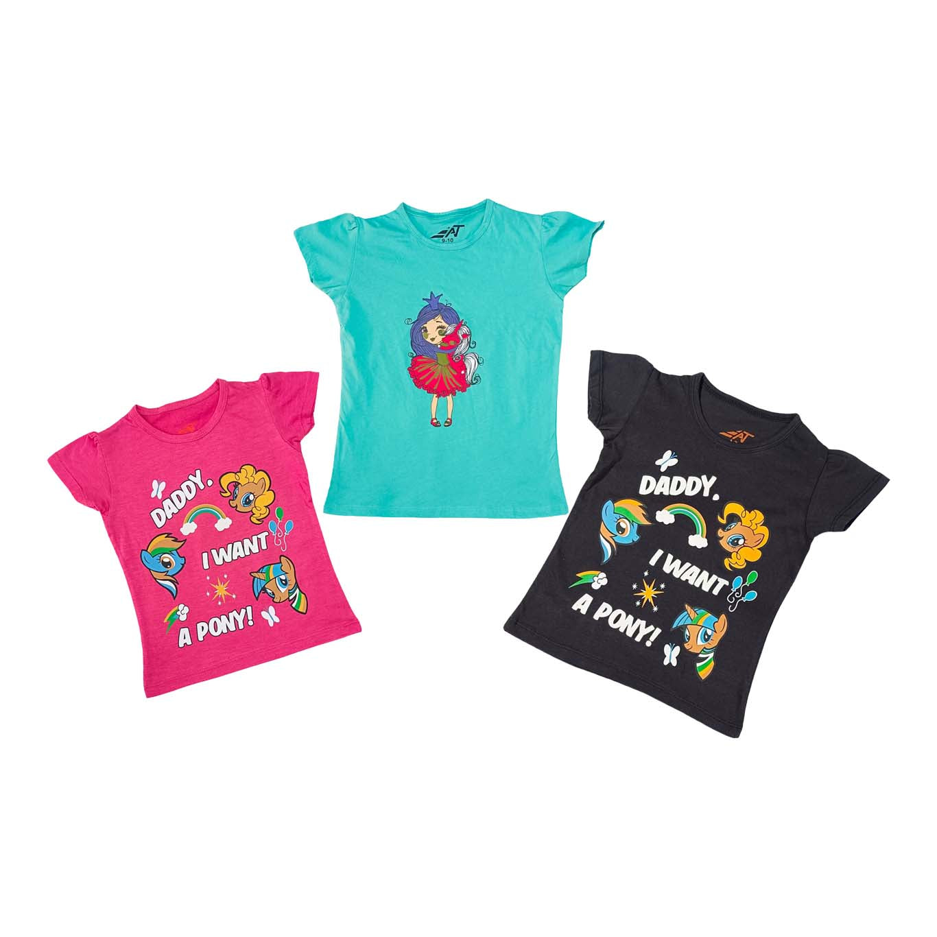 Summer Girl pack of 3 T-Shirts for 1 Year