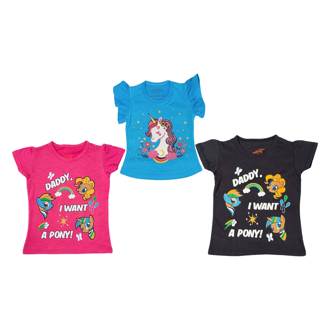 Summer Girl pack of 3 T-Shirts for 1-2 Year