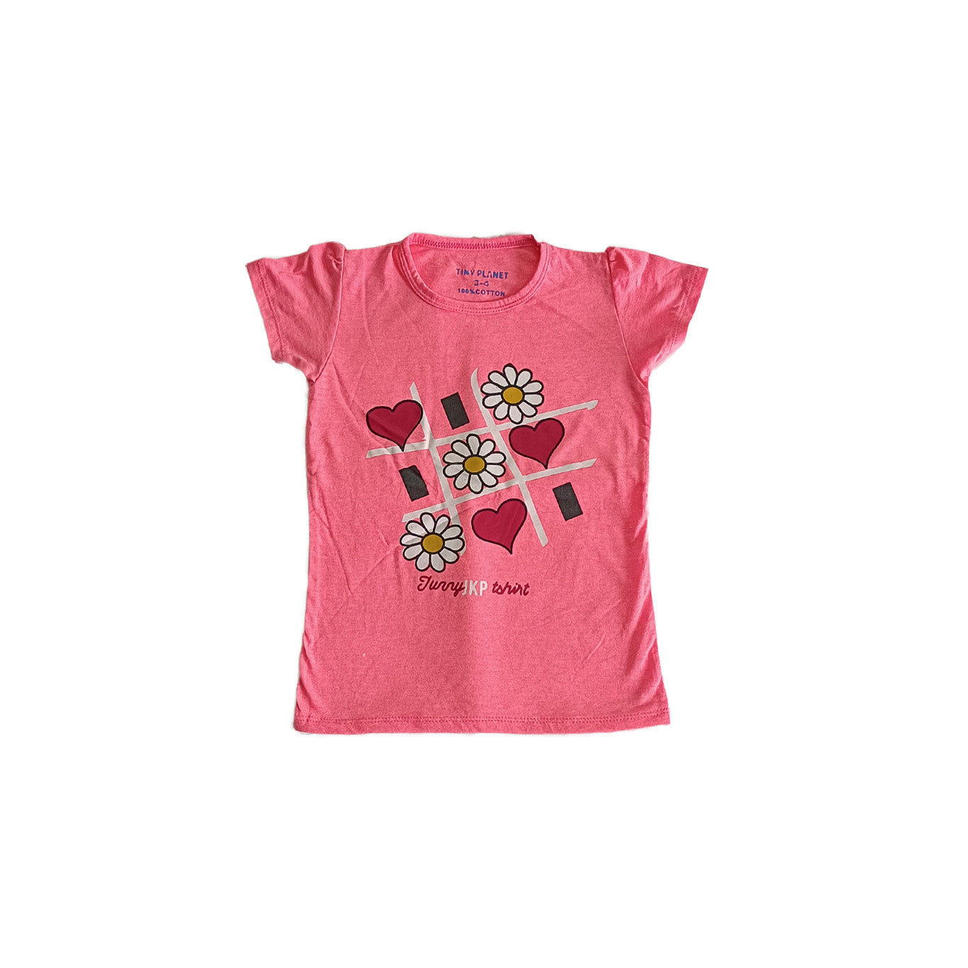 Summer Girl Pink Heart  T-Shirt