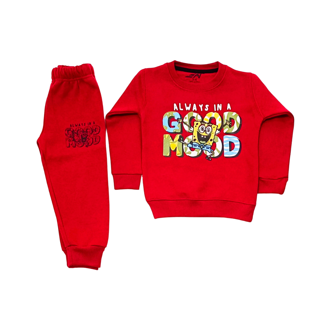 Good Mood Unisex Red Track Suite  Price Range 1000rs-1100rs