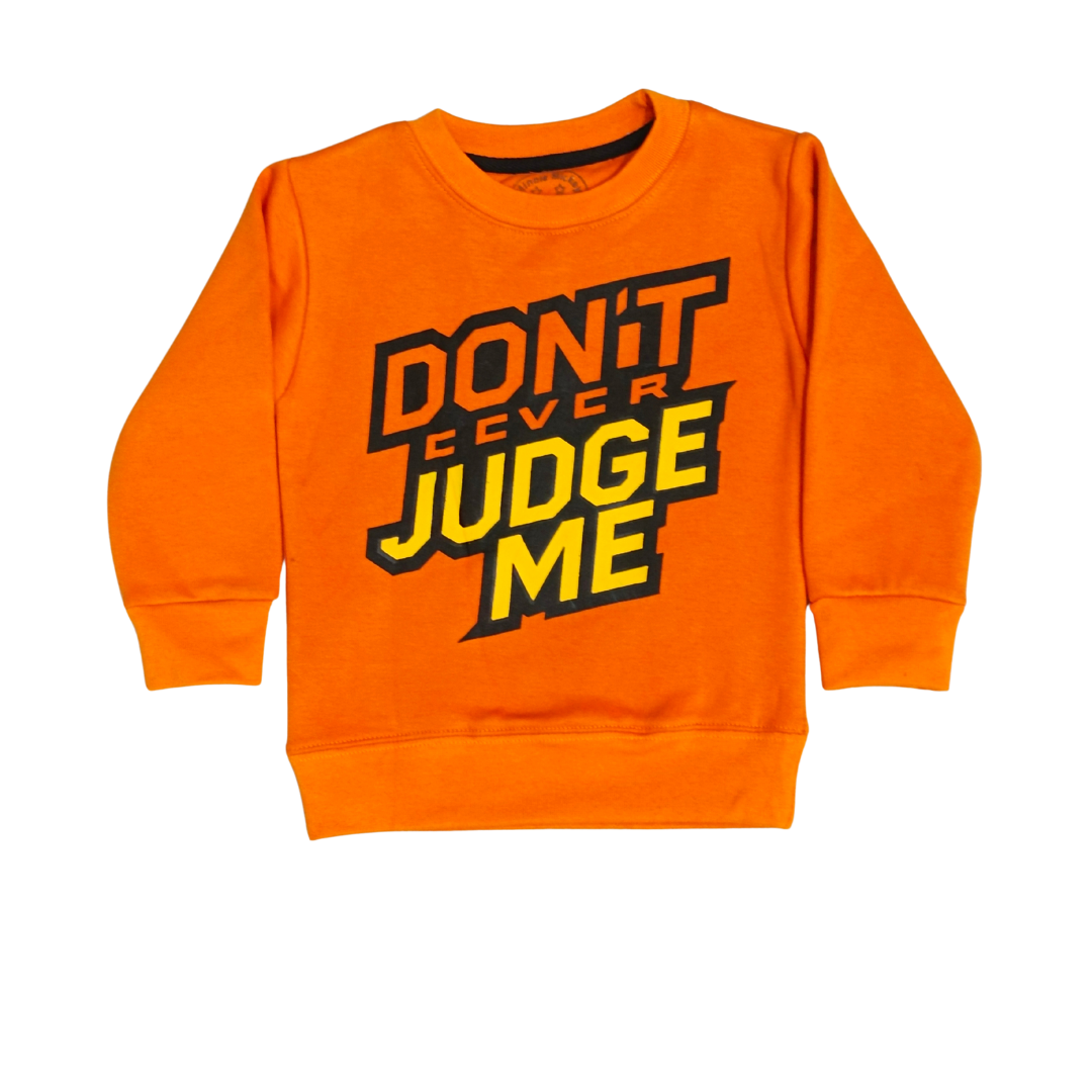 Orange Flece Sweat Shirt