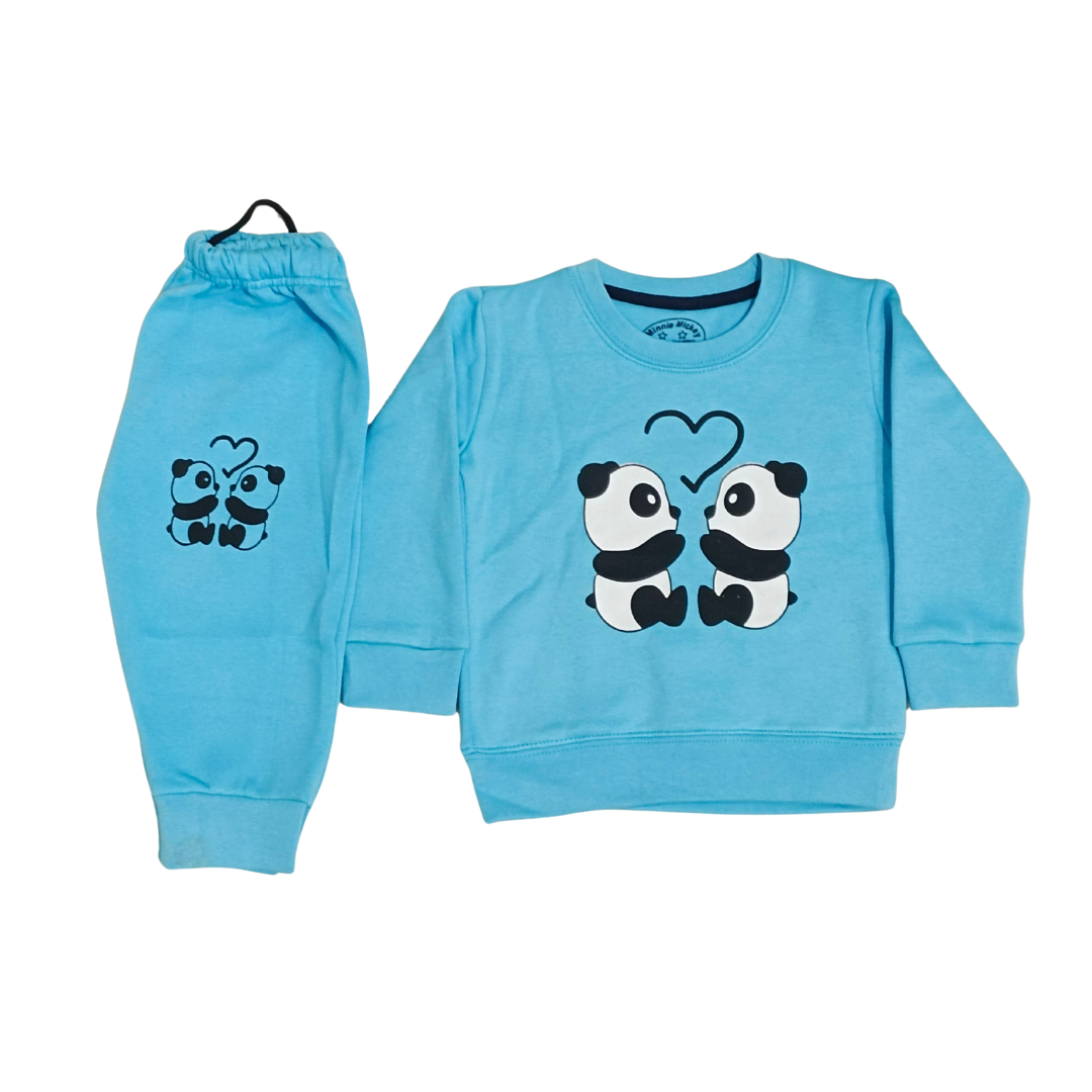 Boys Winter Panda Print Tracksuite