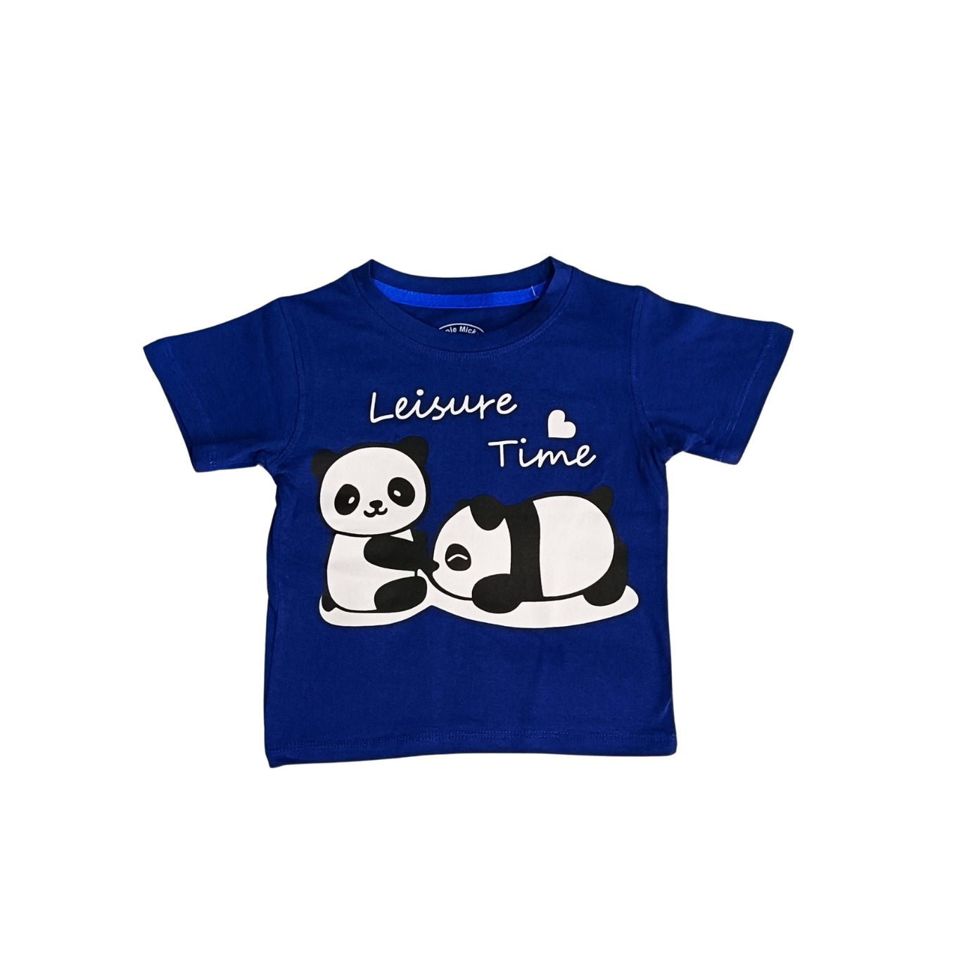 Summer Boys Panda Blue T-shirt