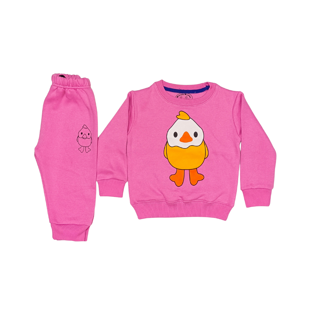 Girls Winter Duck Print Tracksuite